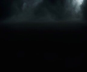 Scary smoke and fog atmospheric background with ghosts generative ai illustration art