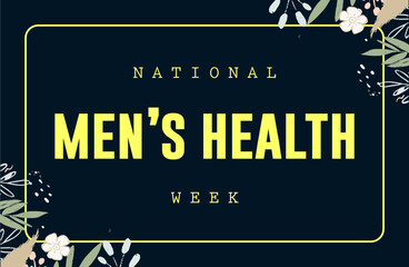 Men's Health Week background template