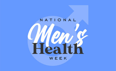 Men's Health Week background template