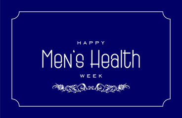 Men's Health Week background template