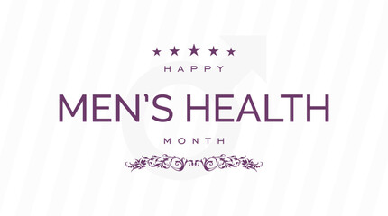 Men's Health Week background template
