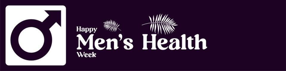 Men's Health Week background template