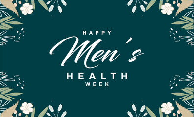 Men's Health Week background template