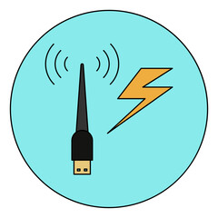 Obraz premium wireless icon