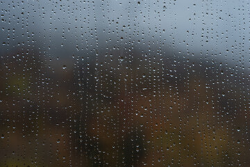raindrops on window