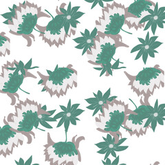 seamless pattern with leaves