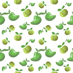 seamless background with pears