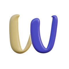 Colorful & Plastic 3D Alphabet or PNG Letters