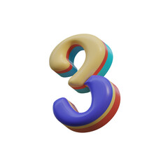 Colorful & Plastic 3D Alphabet or PNG Letters