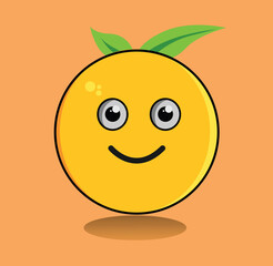 smiling orange cartoon
