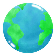 world watercolor emotion element ,world environment day, save the world, earth day