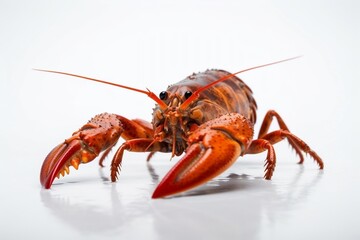 lobster on white background