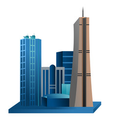 Illustration 63 building in South Korea