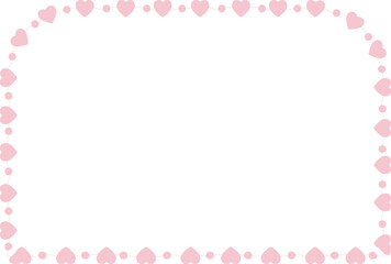 Round Same Side Corner Rectangle Shape frame flower border floral vector cute pink pastel decoration love pattern classic romantic photo frame design background wedding anniversary birthday valentine 