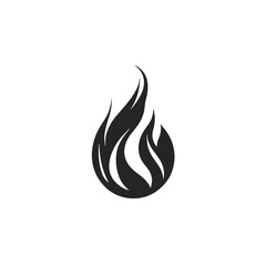 Fire sign. Fire flame icon isolated on white background. Vector illustration