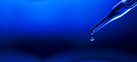 Macro science background,macro science experiment background,Laboratory research, dropping liquid...