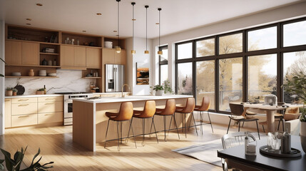 Soft-Modern kitchen design.