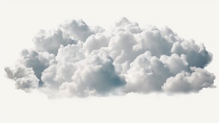 View on a soft white fluffy clouds as background. Generative ai