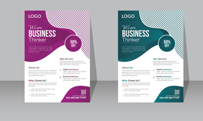 Professional Business Flyer corporate flyer design Creative business a4 flyer template eye catching colorful marketing flyer.