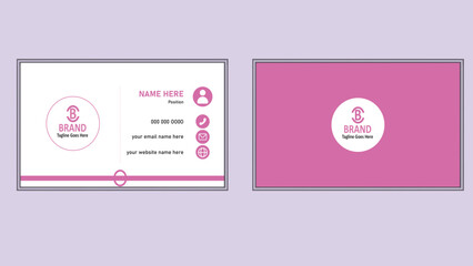 Various Colors Layout and Background Vector Business Card Template. , Mock Up Set. Simple Realistic design. Flat style illustration. Modern and Creative Company Bundle.