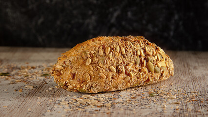 bread on wooden table