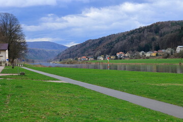 Blick auf die Elbe bei Bad Schandau