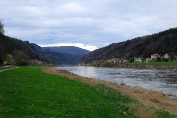 Blick auf die Elbe bei Bad Schandau