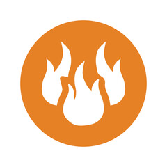 Burning, burnt icon.