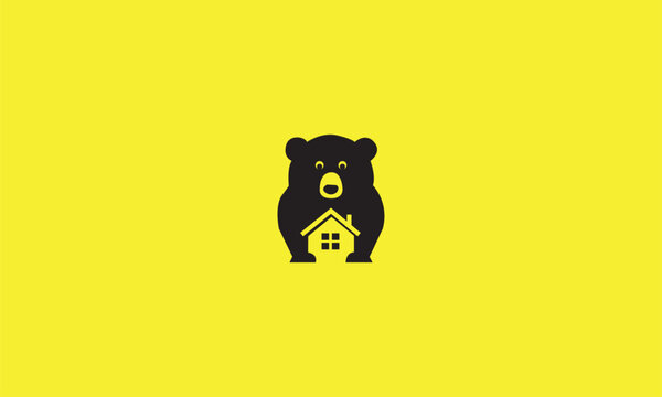 bear vector illustration, logo design