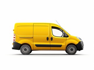 Delivery Van Isolated. Generative ai