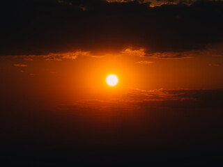 sunset in the sky
