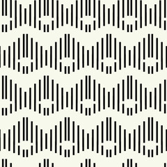 Vector monochrome geometric pattern in simple graphic design. Fashion trendy geometry.
