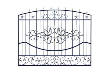 Metal  wrought fencing.