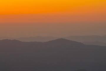 Fototapeta na wymiar Sunrise in the Blue Ridge Mountains