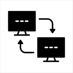 Solid vector icon for local network which can be used various design projects.