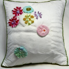 illustration of beautiful handmade pillow