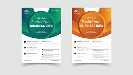 business flyer template design