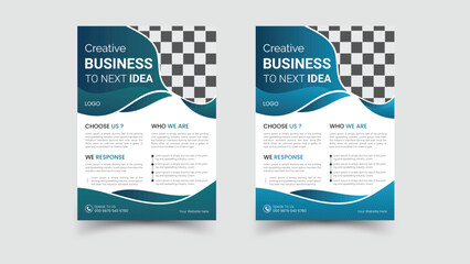 business flyer template design