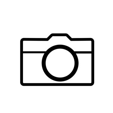 digital photo camera - vector icon