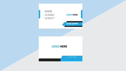 Modern Business Card - Creative and Clean Business Card Template.Business card design template, Clean professional business card template, visiting card, business card template.