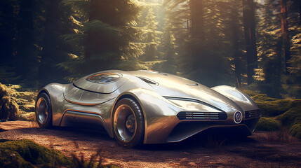 Obraz na płótnie Canvas 未来の車