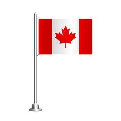 Fototapeta na wymiar Vector Illustration. Background with flag of Canada. 