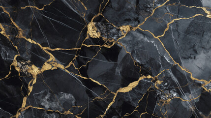 Black and gold marble background, an ultrafine detailed painting, aestheticism, Behance hd, wallpaper, high detail,generated with ai