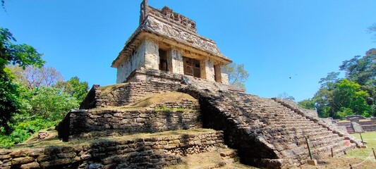 Ruinas Palenque, Chiapas. - obrazy, fototapety, plakaty
