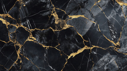 Black and gold marble background, an ultrafine detailed painting, aestheticism, Behance hd, wallpaper, high detail,generated with ai