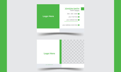 professional  Creative Double-Sided Modern Business Card Template Design  Identity Illustration