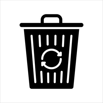 Solid vector icon for recycle which can be used various design projects.