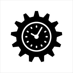 Solid vector icon for working hours which can be used various design projects.