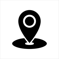 Solid vector icon for location which can be used various design projects.