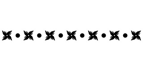 art flower border line